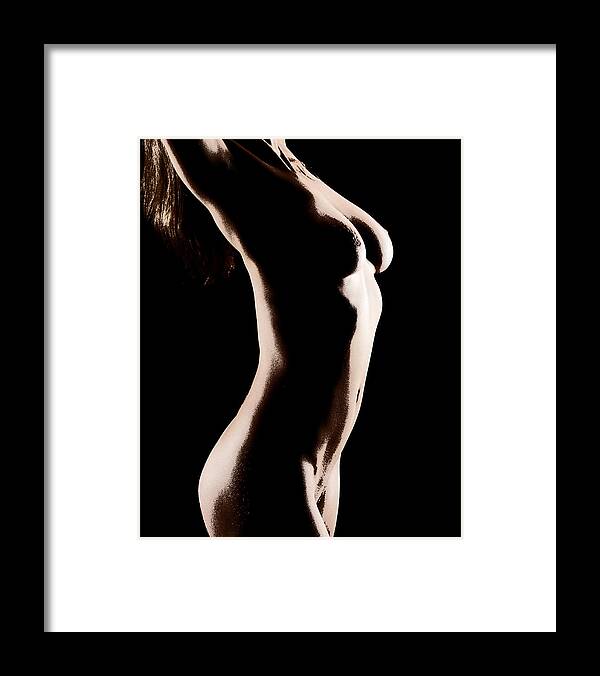 Nude Framed Print featuring the photograph Bodyscape 542 by Michael Fryd