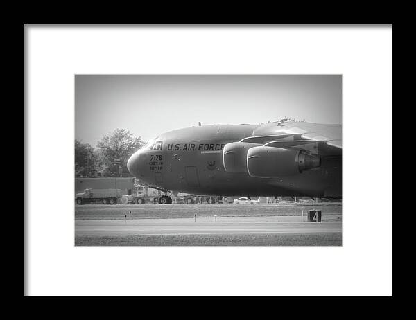 Aviation Framed Print featuring the photograph Boeing C-17 Globemaster III by Guy Whiteley