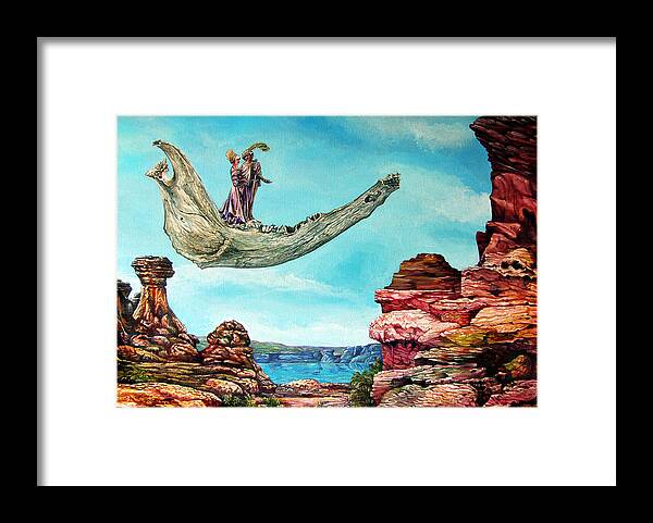 Painting Framed Print featuring the painting Bogomils Journey by Otto Rapp
