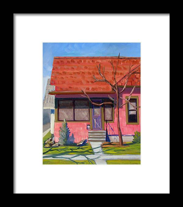 Boise Framed Print featuring the painting Boise Ridenbaugh st 02 by Kevin Hughes