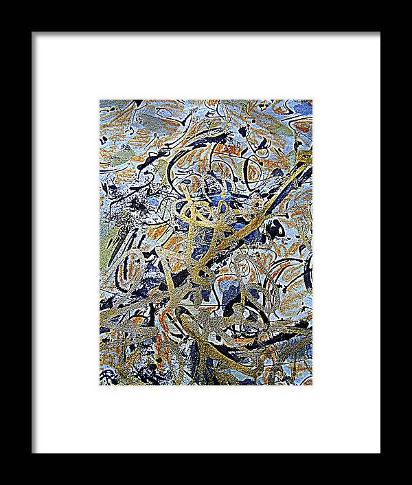 Abstract Painting Framed Print featuring the painting Bold and Brave by Nancy Kane Chapman