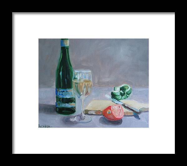 Wine Framed Print featuring the painting Bon Appetite by Paul Walsh