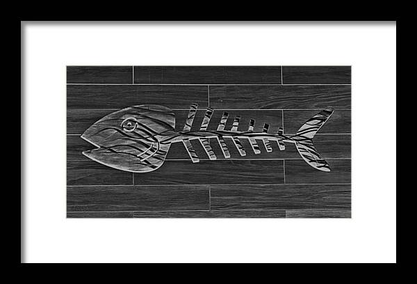 Fish Framed Print featuring the photograph Bonefish B W by Rob Hans