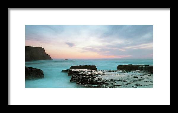 Seascape Framed Print featuring the photograph Bonny Doon by Catherine Lau