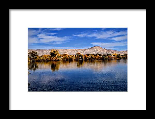 Bookcliffs Framed Print featuring the photograph Bookcliff Blues by Michael Brungardt