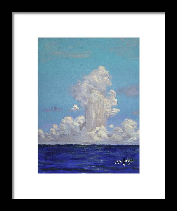 Storm Framed Print featuring the painting Boomers over Bimini by Mike Jenkins
