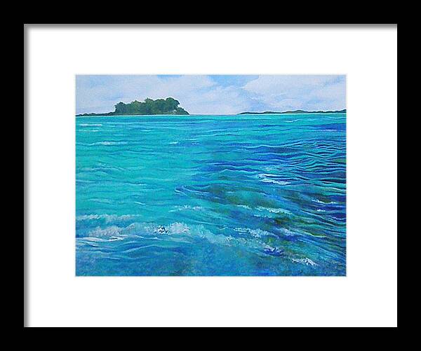  Bora Bora Framed Print featuring the painting Bora Bora by Kandy Cross