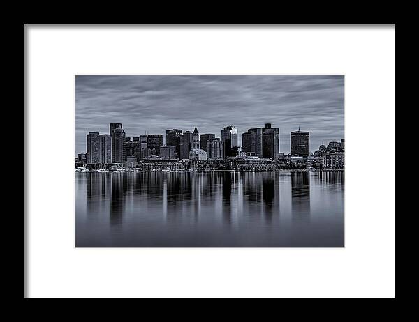 Boston Framed Print featuring the photograph Boston in Monochrome by Rob Davies
