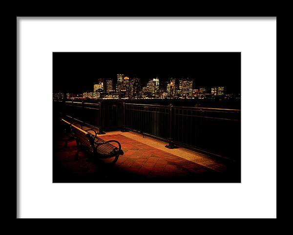 Boston Framed Print featuring the photograph Boston Lamplight by Rob Davies