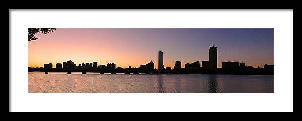 Boston Framed Print featuring the photograph Boston Skyline by Juergen Roth