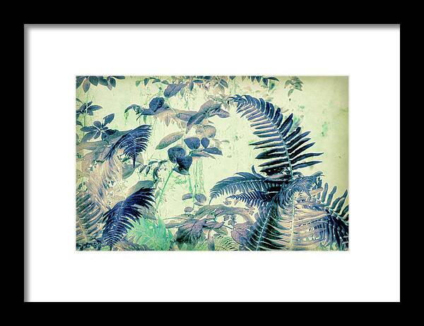 Photo Art Framed Print featuring the mixed media Botanical Art - Fern by Bonnie Bruno
