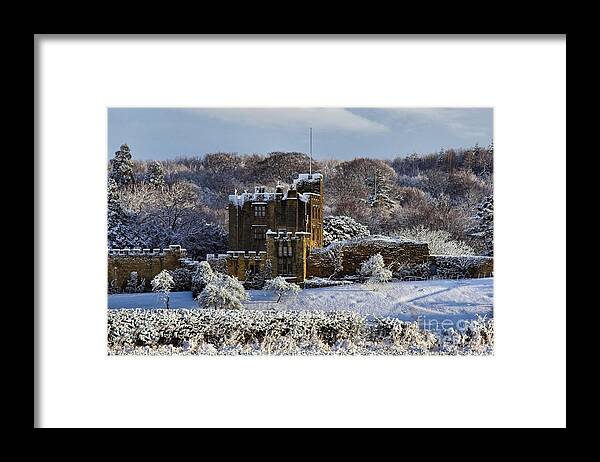 Bothal Framed Print featuring the photograph Bothal Castle in Winter by Les Bell