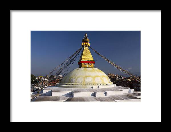 Stupa Framed Print featuring the photograph Boudhanath Stupa by Ivan Slosar