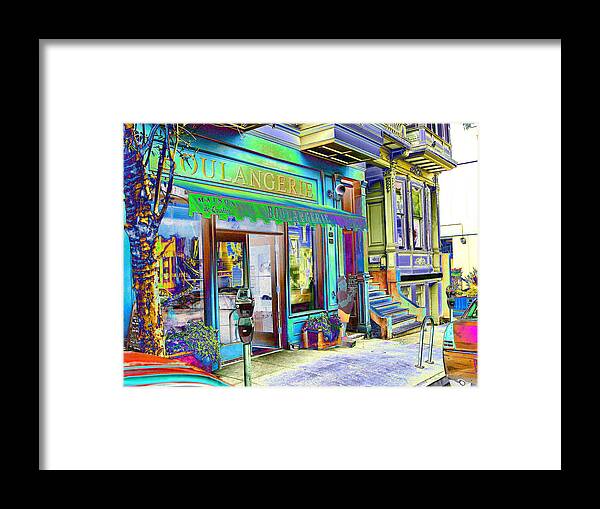 Neighborhood Views. Coffee Framed Print featuring the photograph Boulangerie by Tom Kelly