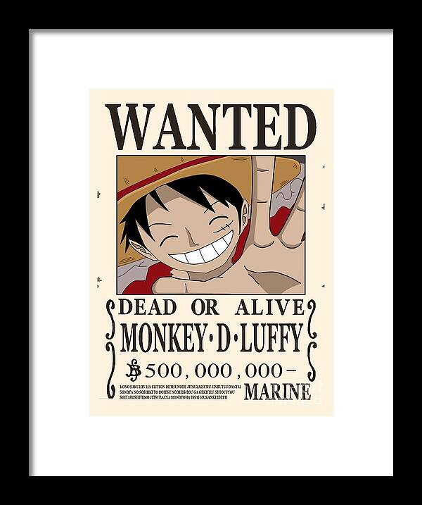 Poster One Piece - Wanted Monkey D. Luffy | Wall Art, Gifts & Merchandise 