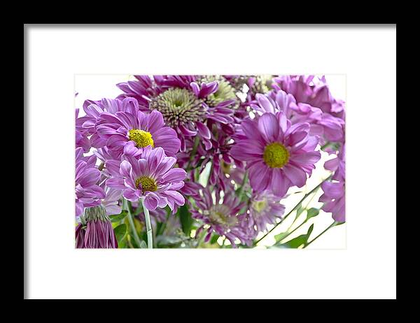 Bouquet Framed Print featuring the photograph Bouquet in the Morning. by Elena Perelman