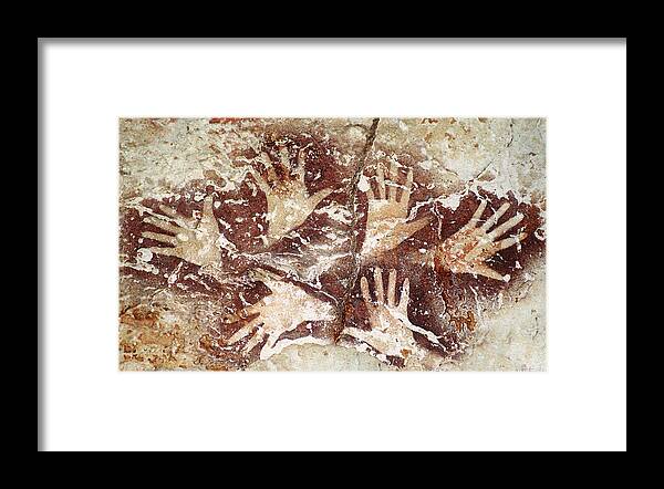 Bouquet Of Hands Framed Print featuring the digital art Bouquet of Hands - Ilas Kenceng by Weston Westmoreland