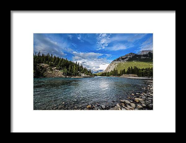 Bow River Framed Print featuring the photograph Bow River Alberta by Karl Anderson