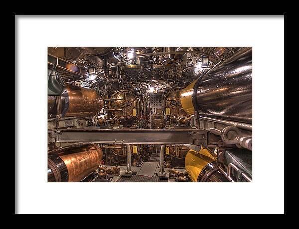 Uss Cobia Framed Print featuring the photograph Bow torpedo Tube by Rod Melotte
