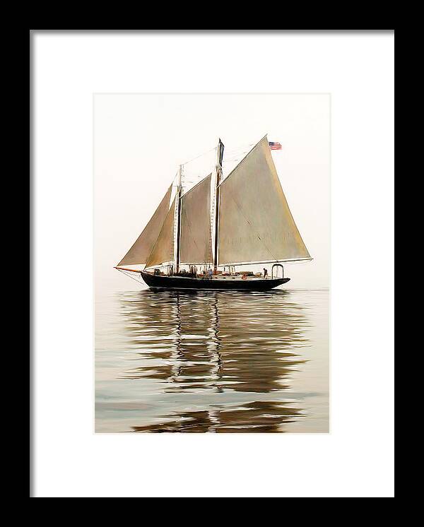 Tall Ship Framed Print featuring the photograph Bowditch by Fred LeBlanc