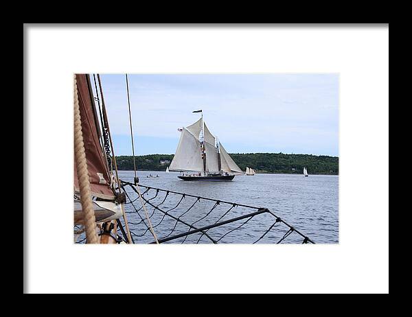 Seascape Framed Print featuring the photograph Bowditch Under Full Sail by Doug Mills