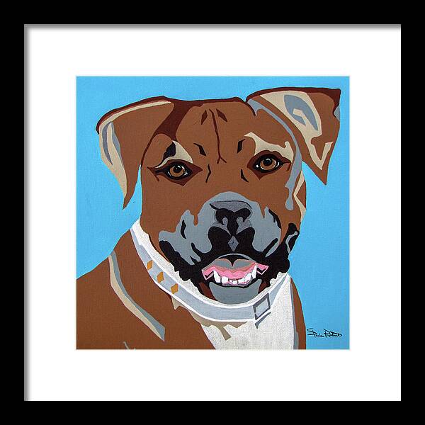 Boxer Framed Print featuring the painting Boxer by Slade Roberts