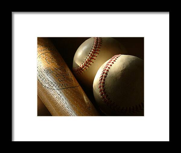Baseballs Framed Print featuring the photograph Boys of Summer by Thomas Pipia