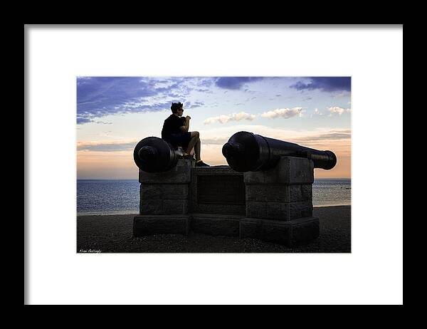Boys Framed Print featuring the photograph Boys on the Canons by Fran Gallogly
