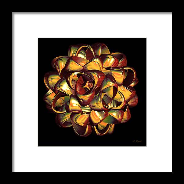 Fractual Framed Print featuring the digital art Brain of the Artist by Leslie Revels