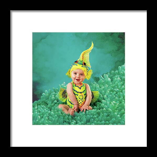 Under The Sea Framed Print featuring the photograph Brando as a Gobi Fish by Anne Geddes