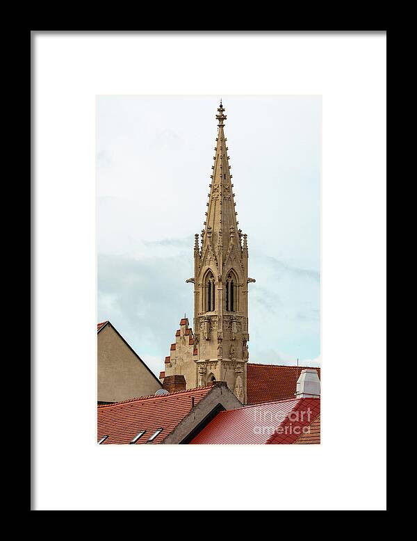Bratislava Framed Print featuring the photograph Bratislava. Klarisky Kostol by Bob Phillips