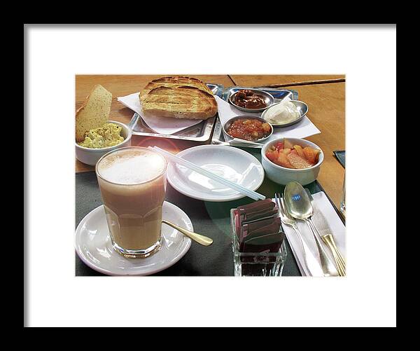 Argentina Breakfast Framed Print featuring the photograph Breakfast in Argentina by Ave Guevara