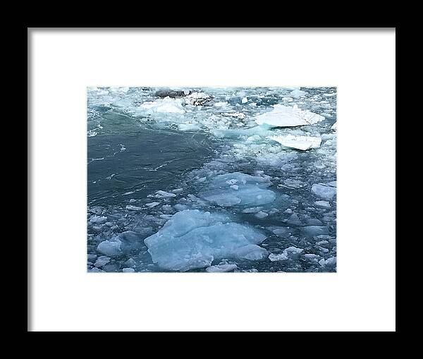 Alaska Framed Print featuring the photograph Breaking Ice by Val Oconnor