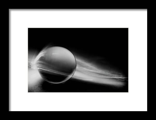 Marnie Patchett In Black And White Framed Print featuring the photograph Breaking Through by Marnie Patchett