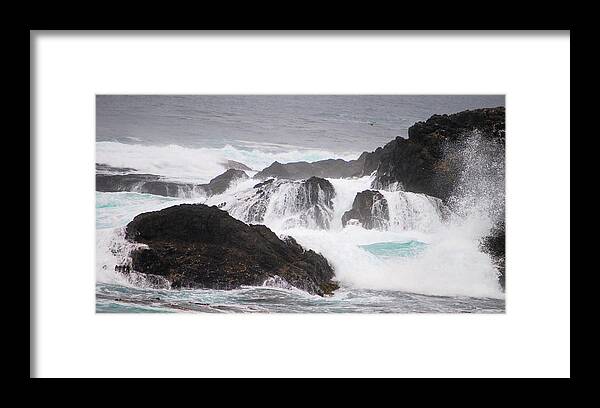 Photo Framed Print featuring the photograph Breaking Water by Gerald Carpenter