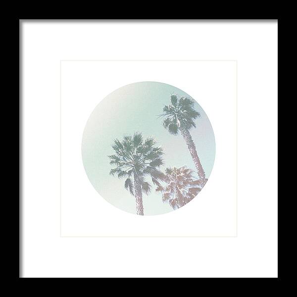 Pastel Framed Print featuring the photograph Breezy Palm Trees- Art by Linda Woods by Linda Woods