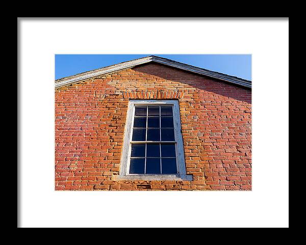 Brick House Framed Print featuring the photograph Brick House Window by Derek Dean