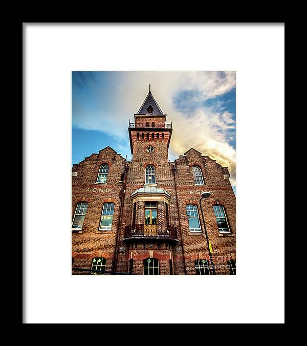 Building Framed Print featuring the photograph Brick Tower by Perry Webster