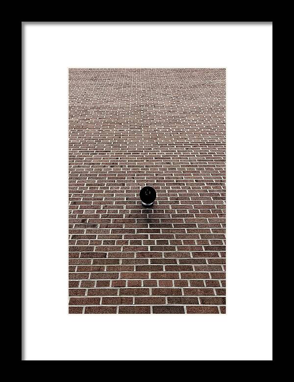 Brick Framed Print featuring the photograph Bricks Are Never Straight by Kreddible Trout