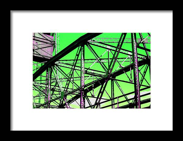 William Meemken Framed Print featuring the photograph Bridge Frame - Ver. 3 by William Meemken