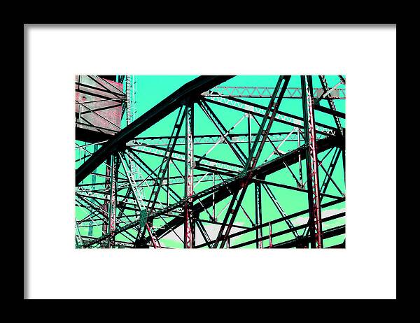 William Meemken Framed Print featuring the photograph Bridge Frame - Ver. 4 by William Meemken
