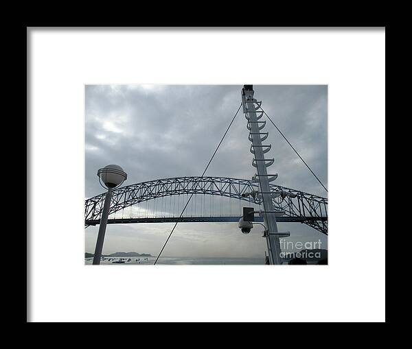 Bridge Of The Americas Framed Print featuring the photograph Bridge Of The Americas 3 by Randall Weidner