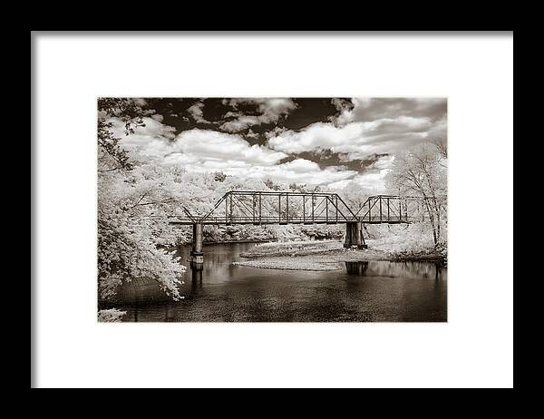 Mulberry River Framed Print featuring the photograph Bridge On Mulberry by James Barber