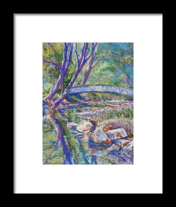 Impressionist Framed Print featuring the painting Bridge Over Cascade Creek by Michael Camp