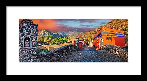 Travel Mexico Framed Print featuring the photograph Bridge to Infinity by John Bartosik