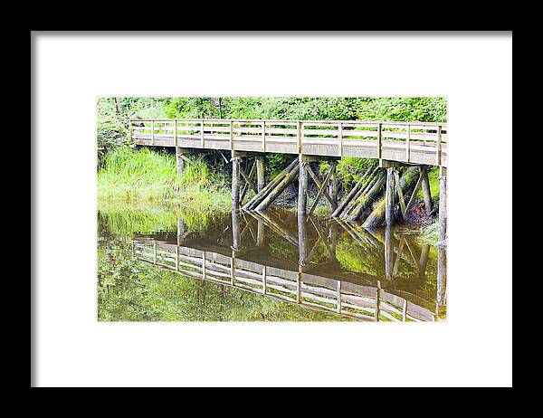 Landscape Framed Print featuring the photograph Bridge to Nowhere by Harold Piskiel
