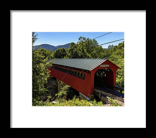 Vermont Framed Print featuring the photograph Bridge to the Mountains by Phil Spitze