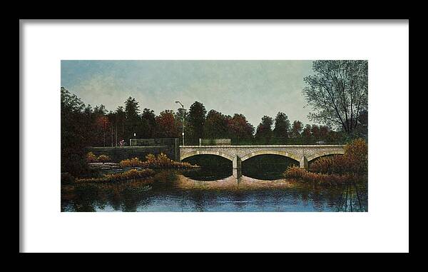 Forest Park Framed Print featuring the painting Bridges of Forest Park IV by Michael Frank