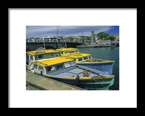 Barbados Framed Print featuring the photograph Bridgetown, Barbados by Gary Corbett
