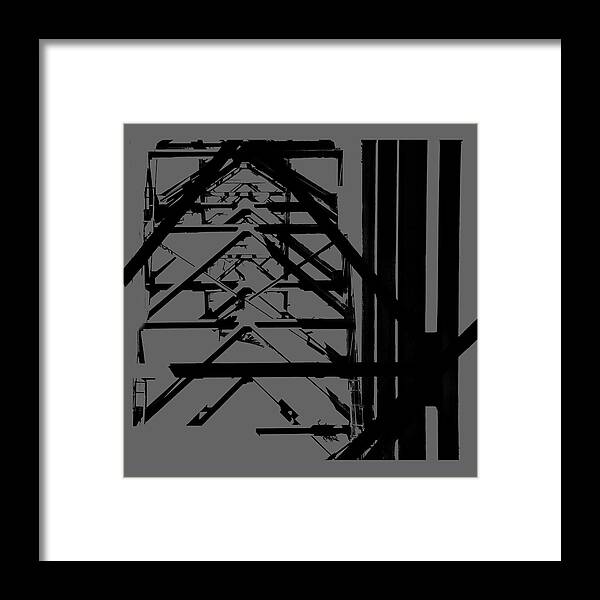 Truss Arch Framed Print featuring the photograph Bridgework Girding by David Andersen
